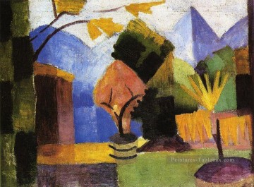 Tableaux abstraits célèbres œuvres - Jardin sur le lac de Thoune Expressionisme